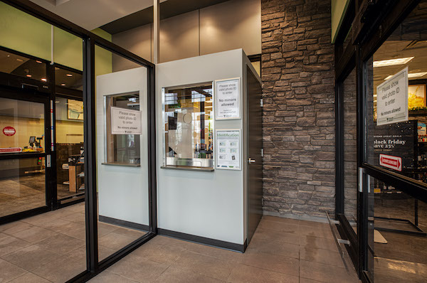 Liquor Mart Secure Entrance