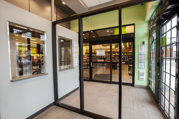 Liquor Mart Secure Entrance